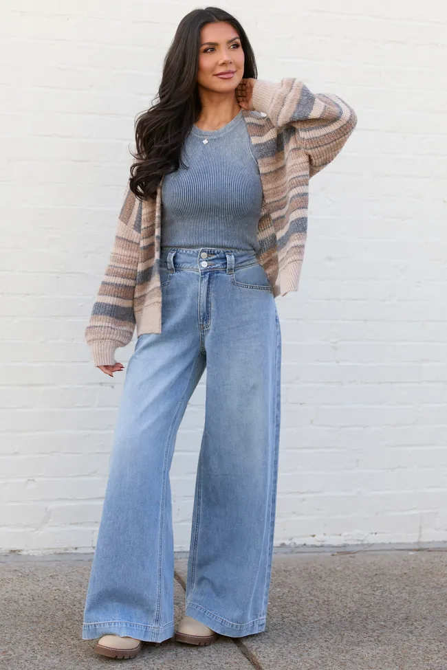 Desiree High Rise Wide Leg Jeans sold by Pink Lily product image thumbnail 2