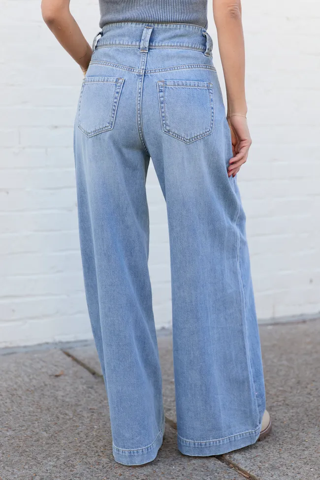 Desiree High Rise Wide Leg Jeans sold by Pink Lily product image thumbnail 4