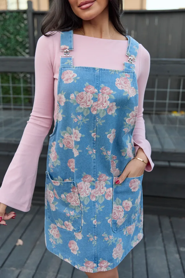 Chase Pink Rose Overall Dress sold by Pink Lily product image thumbnail 5