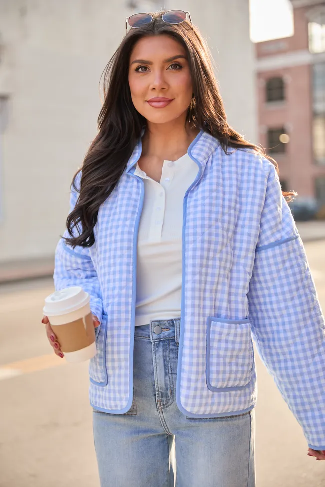 Wren Quilted Gingham Jacket SALE sold by Pink Lily product image thumbnail 3