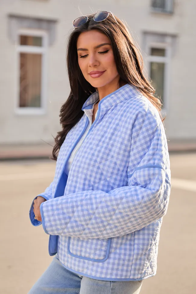 Wren Quilted Gingham Jacket SALE sold by Pink Lily product image thumbnail 4