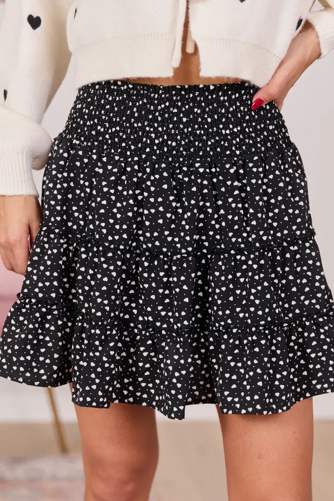 Through The Garden Black Mini Hearts Skort FINAL SALE sold by Pink Lily product image thumbnail 2