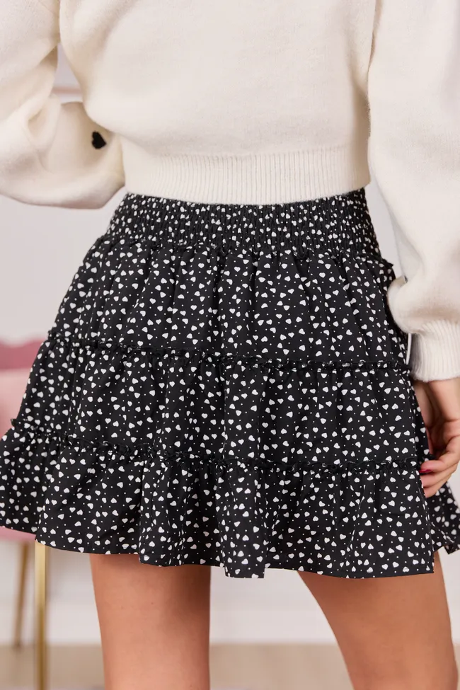 Through The Garden Black Mini Hearts Skort FINAL SALE sold by Pink Lily product image thumbnail 5
