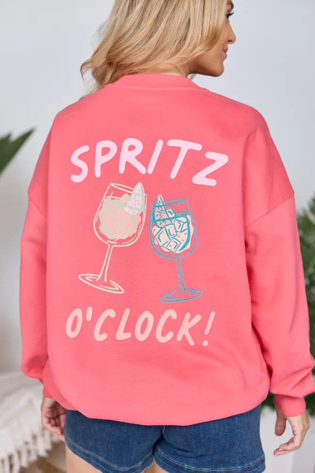 Cin Cin! Light Red Graphic Sweatshirt sold by Pink Lily product image thumbnail 5