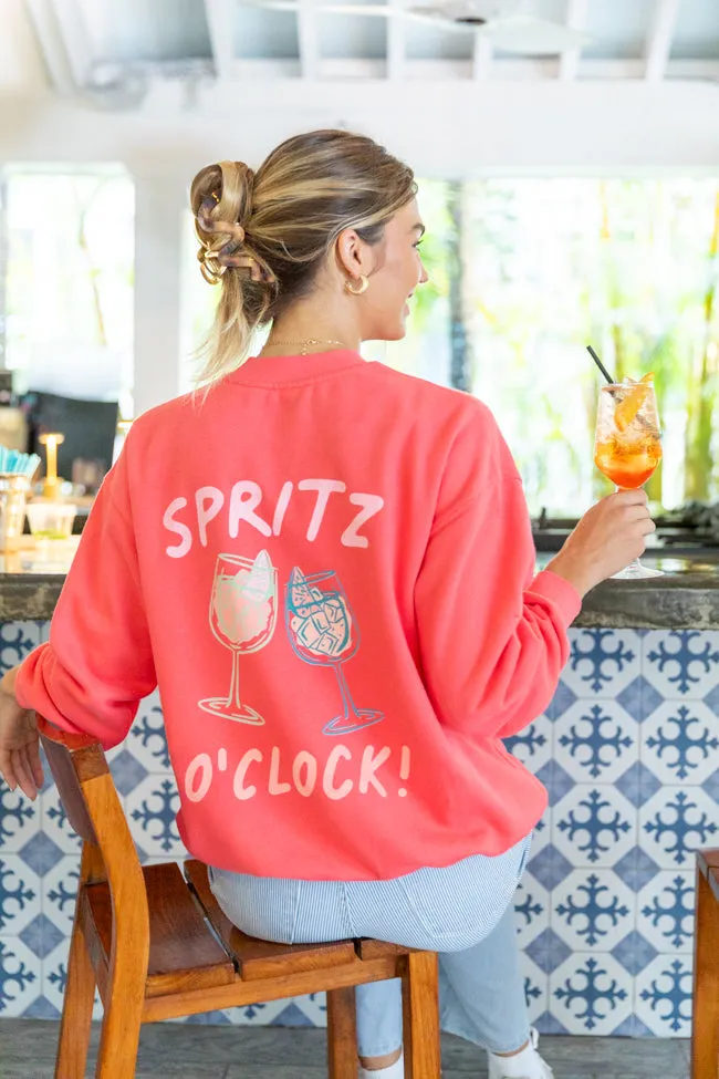 Cin Cin! Light Red Graphic Sweatshirt sold by Pink Lily