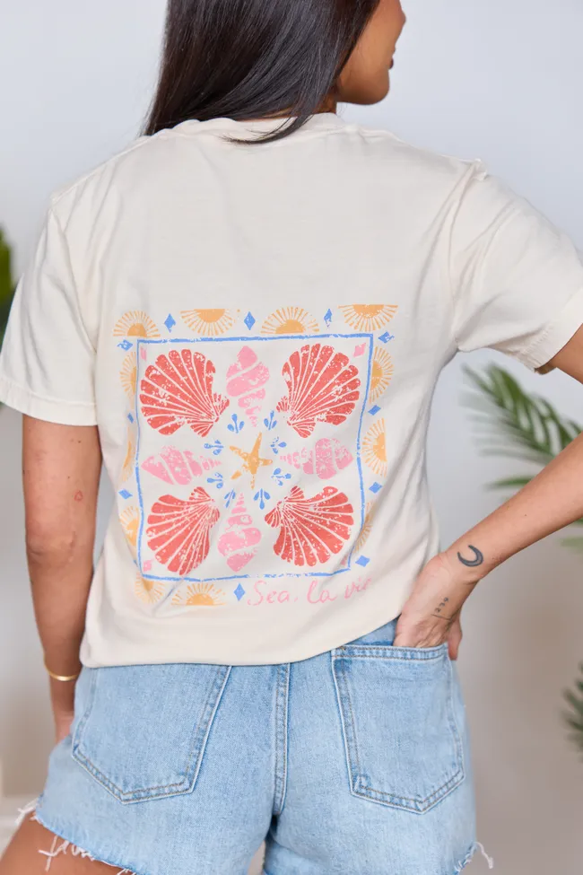 Sea La Vie Ivory Graphic Tee sold by Pink Lily product image thumbnail 2