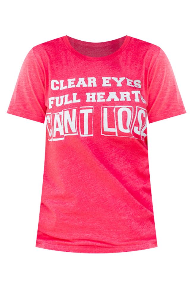 Clear Eyes Full Hearts Heather Red Graphic Tee sold by Pink Lily product image thumbnail 4
