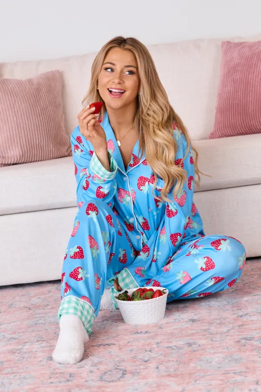 Berry Bliss Pajama Top sold by Pink Lily