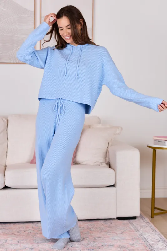 Kitt Blue Lounge Pants sold by Pink Lily