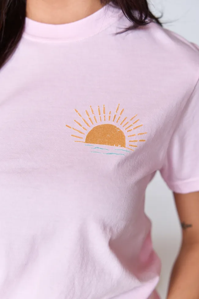 Sunny Days Ahead Light Pink Graphic Tee sold by Pink Lily product image thumbnail 5