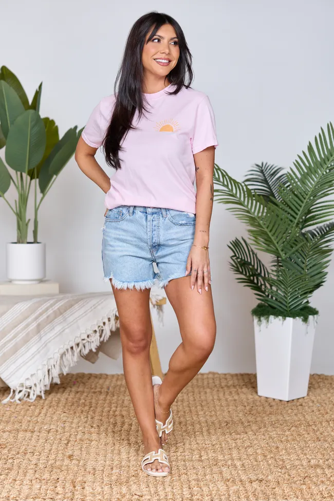 Sunny Days Ahead Light Pink Graphic Tee sold by Pink Lily product image thumbnail 3
