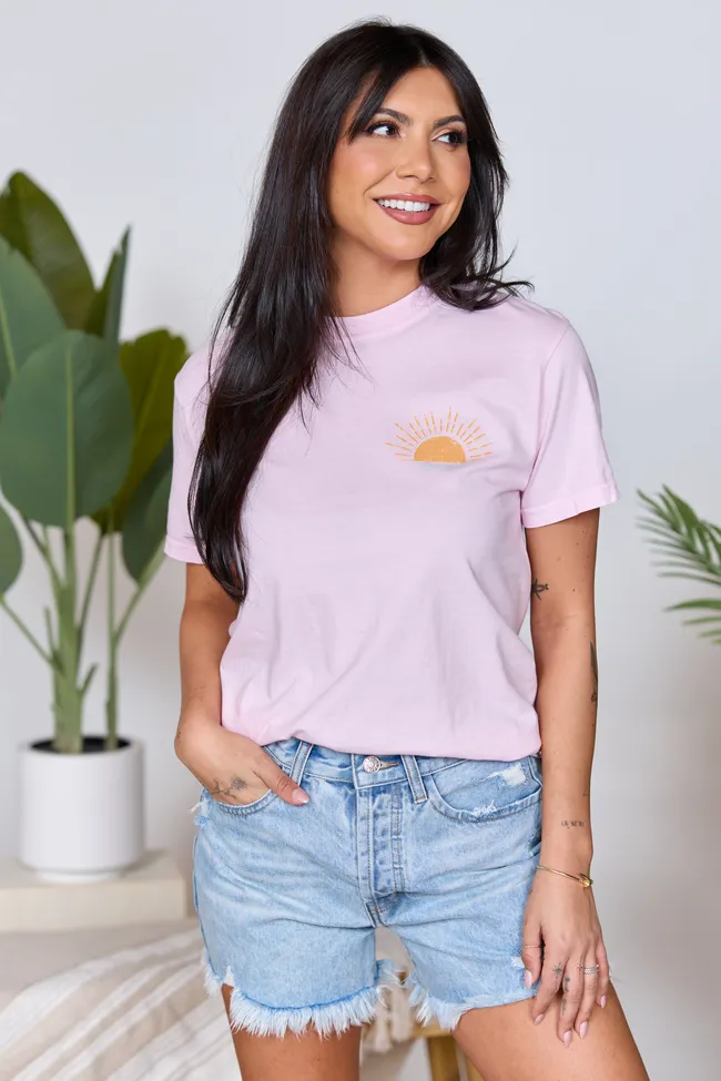 Sunny Days Ahead Light Pink Graphic Tee sold by Pink Lily product image thumbnail 2