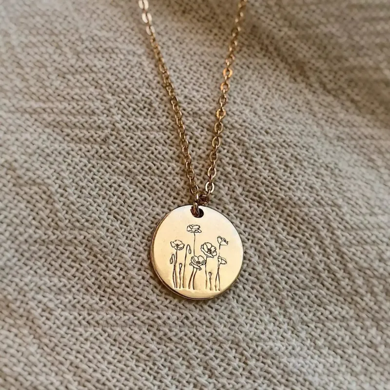 Poppy Necklace made by Pink Lily