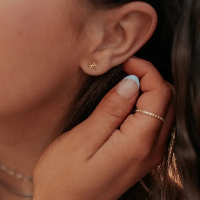 Dragonfly Stud Earrings sold by Pink Lily