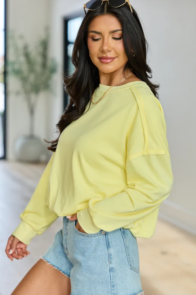 Prestyn Yellow Bubble Long Sleeve Top sold by Pink Lily product image thumbnail 4
