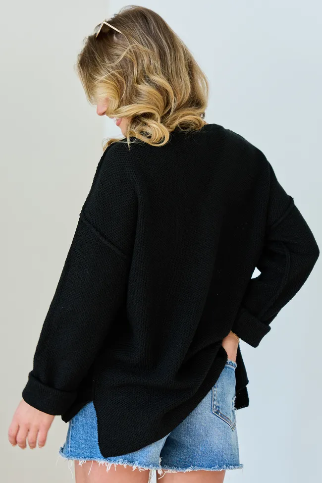 Blaire Black V-Neck Sweater FINAL SALE sold by Pink Lily product image thumbnail 4