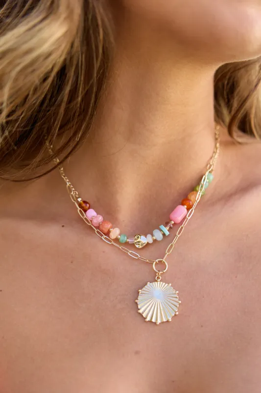 Katalina Multi Beaded Necklace sold by Pink Lily