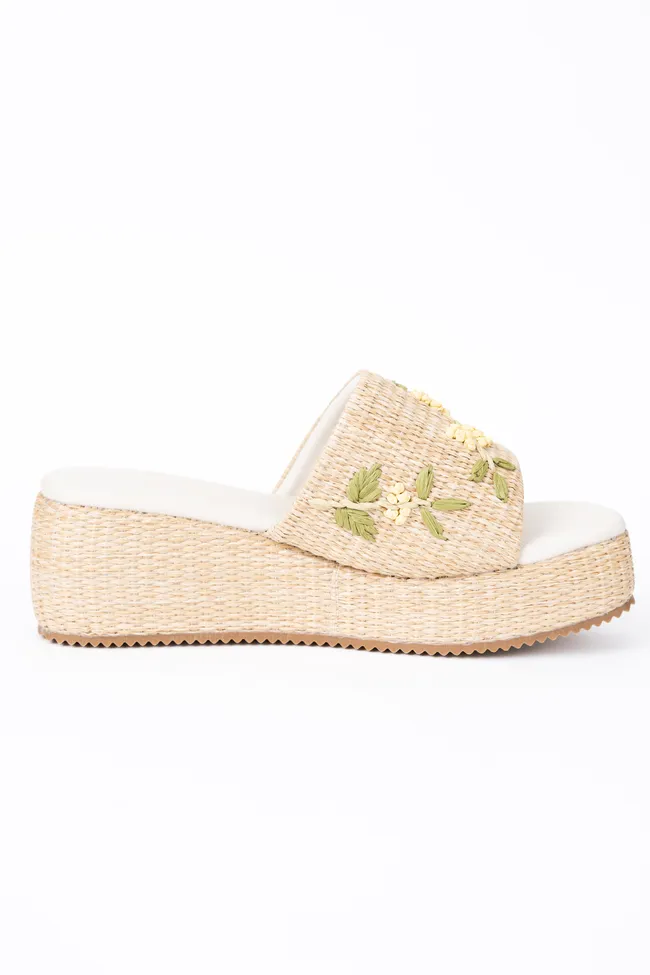 Taniya Yellow Floral Platform Sandal sold by Pink Lily product image thumbnail 5