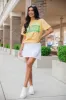 Caddie Yellow Oversized Graphic Tee sold by Pink Lily
