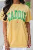 Caddie Yellow Oversized Graphic Tee sold by Pink Lily