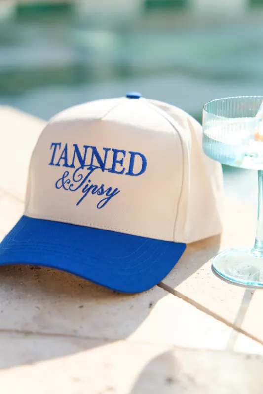 Tanned & Tipsy Trucker Hat sold by Pink Lily
