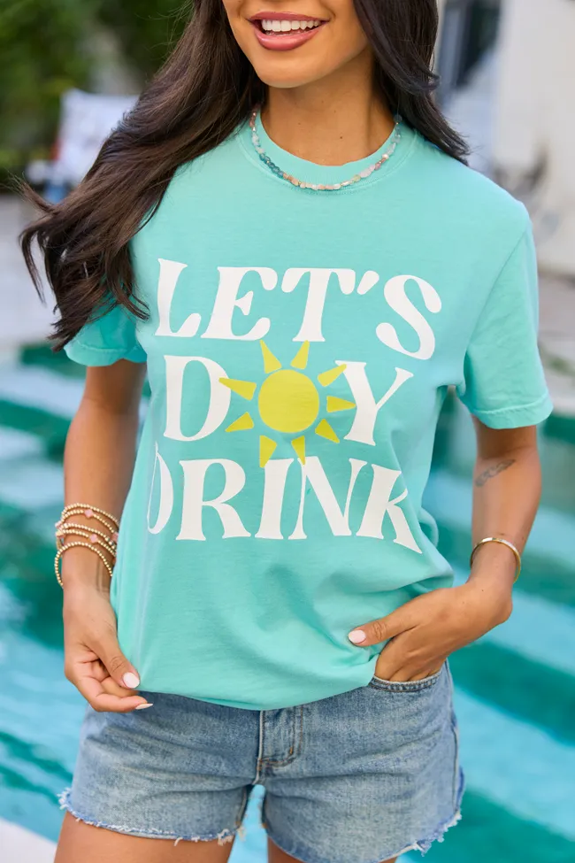 Let's Day Drink Mint Graphic Tee sold by Pink Lily product image thumbnail 2