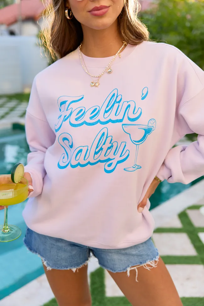 Feelin' Salty Purple Graphic Sweatshirt sold by Pink Lily product image thumbnail 2