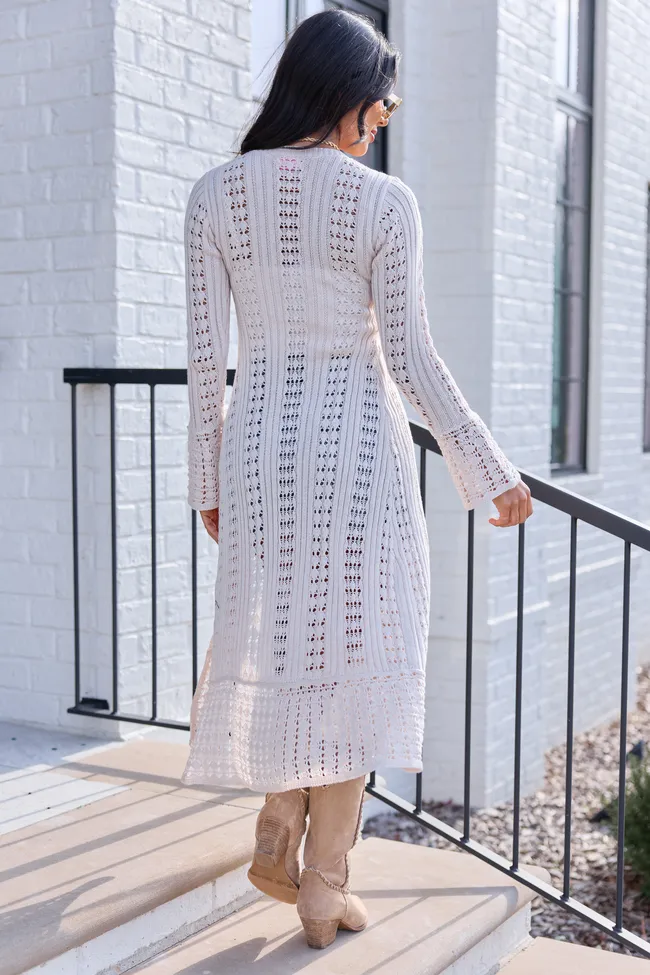 Harlie Cream Duster Cardigan sold by Pink Lily product image thumbnail 4