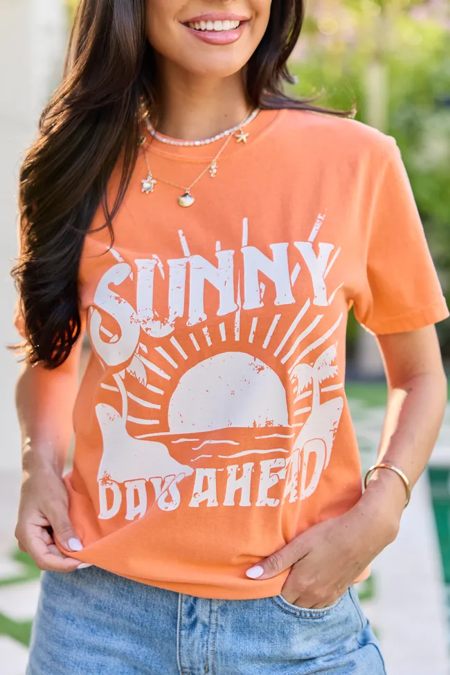 Sunny Days Ahead Orange Graphic Tee sold by Pink Lily product image thumbnail 2