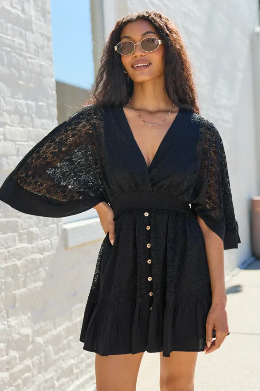 Riverly Black Lace Dress SALE made by Pink Lily