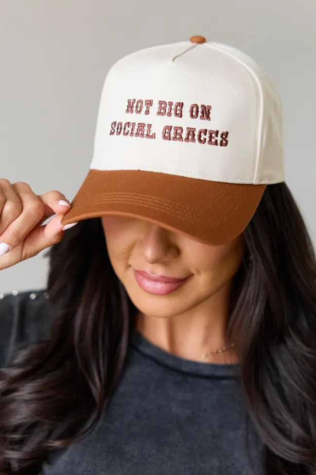 Not Big On Social Graces Trucker Hat sold by Pink Lily product image thumbnail 4