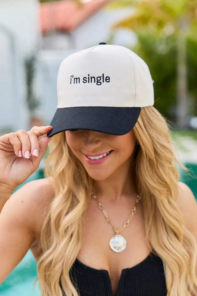 I'm Single Trucker Hat sold by Pink Lily product image thumbnail 2
