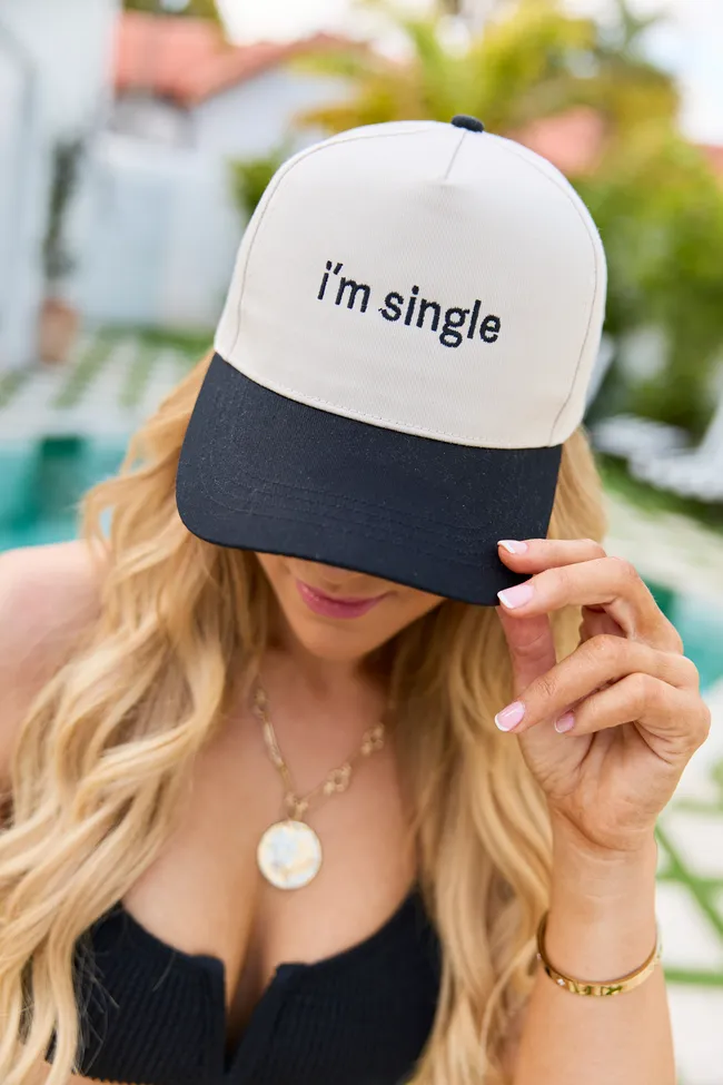 I'm Single Trucker Hat sold by Pink Lily
