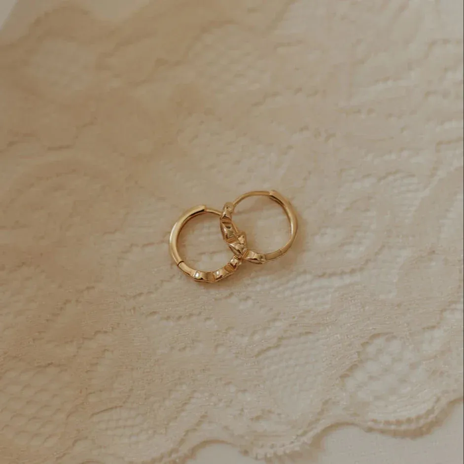 May Raindrop Hoop Earrings sold by Pink Lily product image thumbnail 5