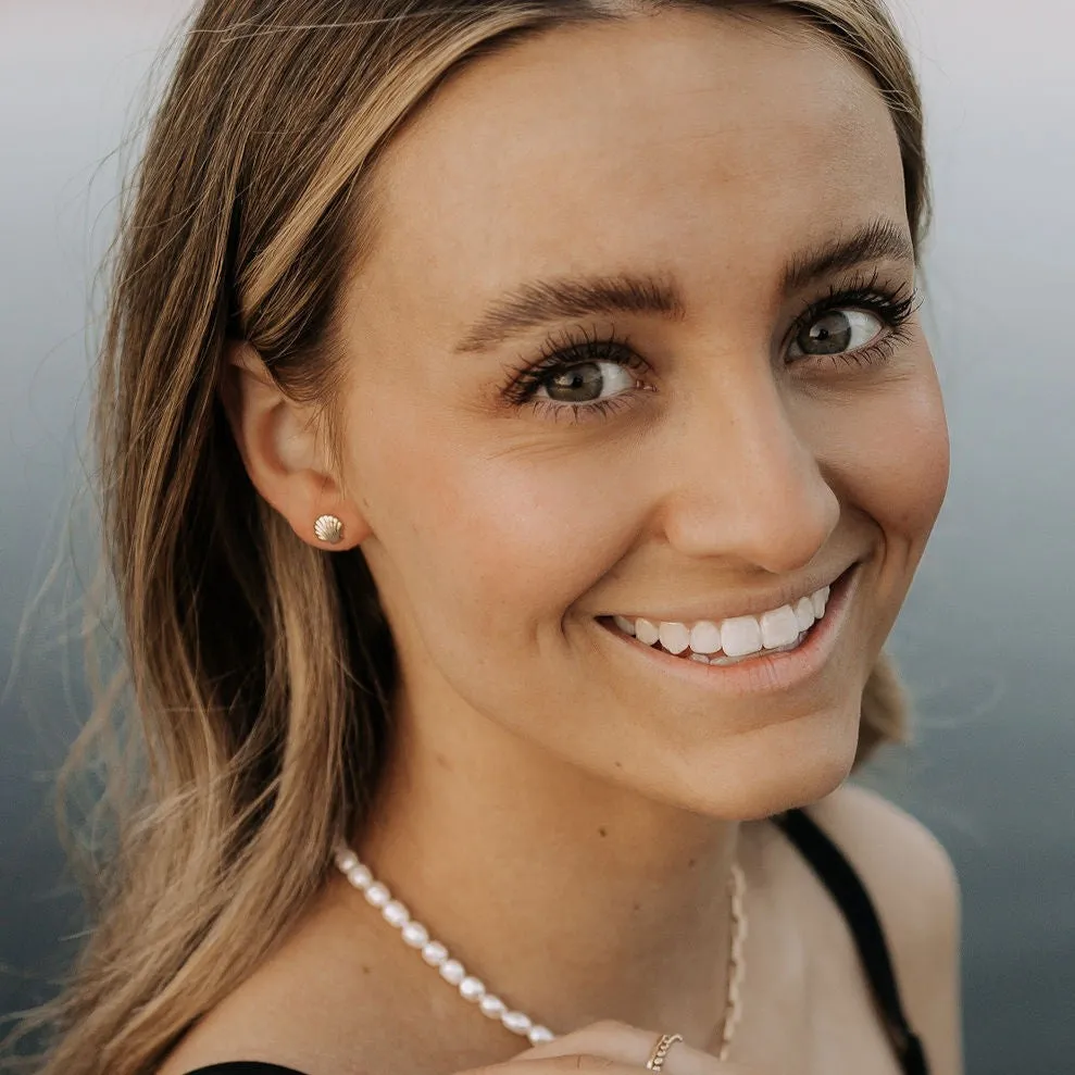 Sea Shell Stud Earrings sold by Pink Lily product image thumbnail 5