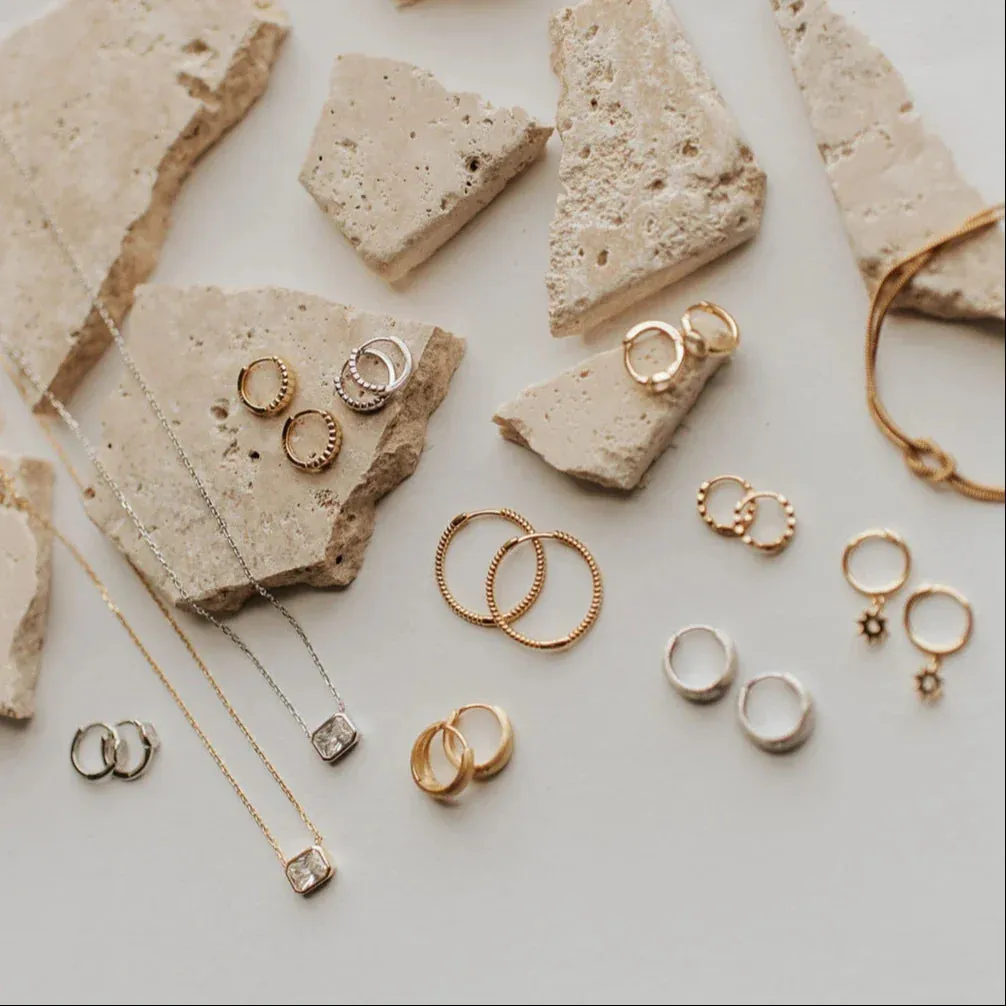 Tessa Hoop Earrings sold by Pink Lily product image thumbnail 3