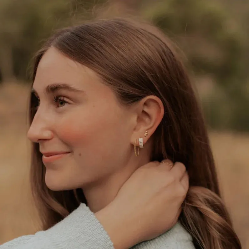 Tessa Hoop Earrings sold by Pink Lily product image thumbnail 4
