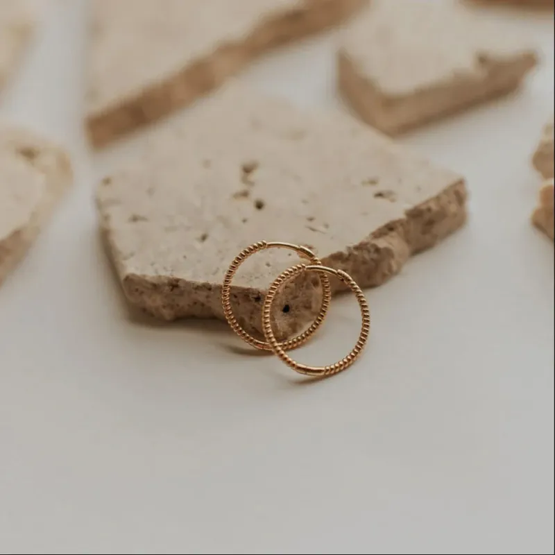 Tessa Hoop Earrings made by Pink Lily