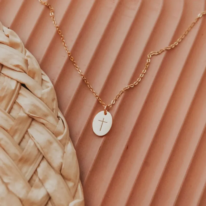 Cross Pendant Necklace made by Pink Lily