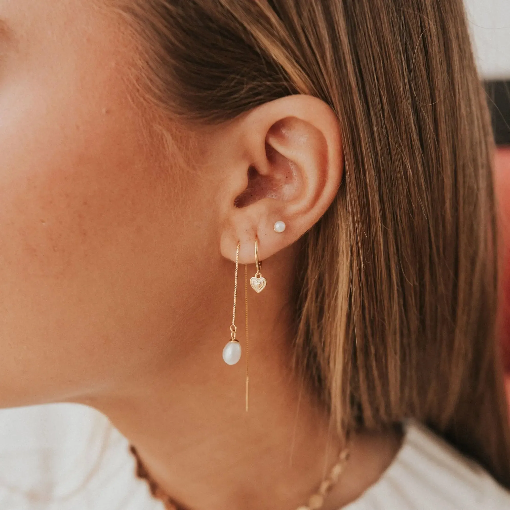 Lovestruck Heart Hoop Earrings sold by Pink Lily product image thumbnail 3