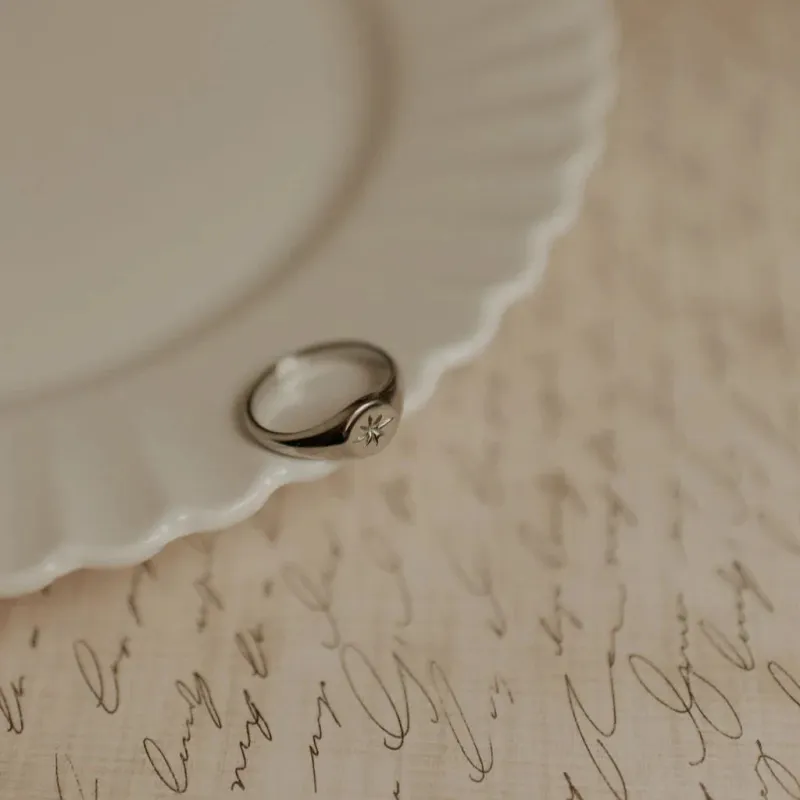 North Star Ring made by Pink Lily