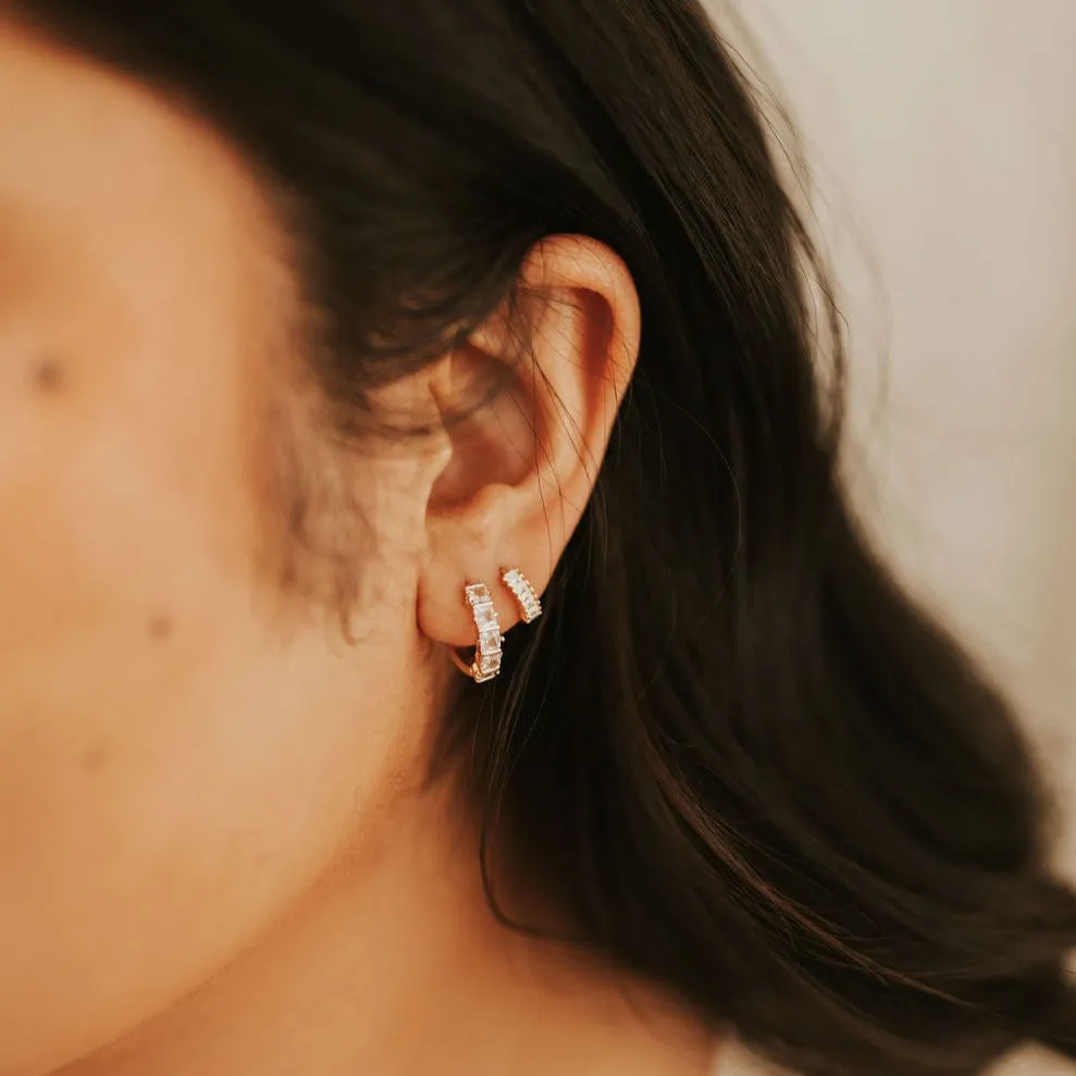 Ivy Diamond Hoop Earrings sold by Pink Lily product image thumbnail 5