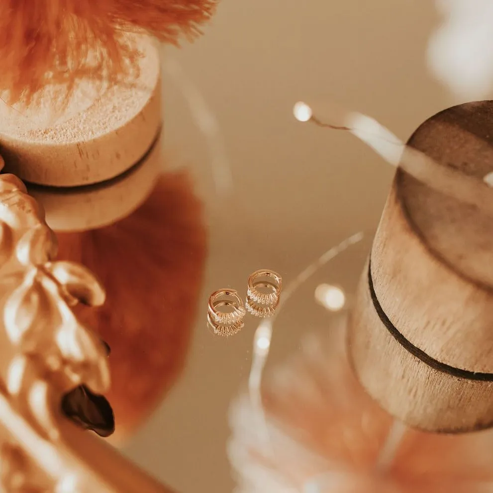 Ivy Diamond Hoop Earrings sold by Pink Lily product image thumbnail 4