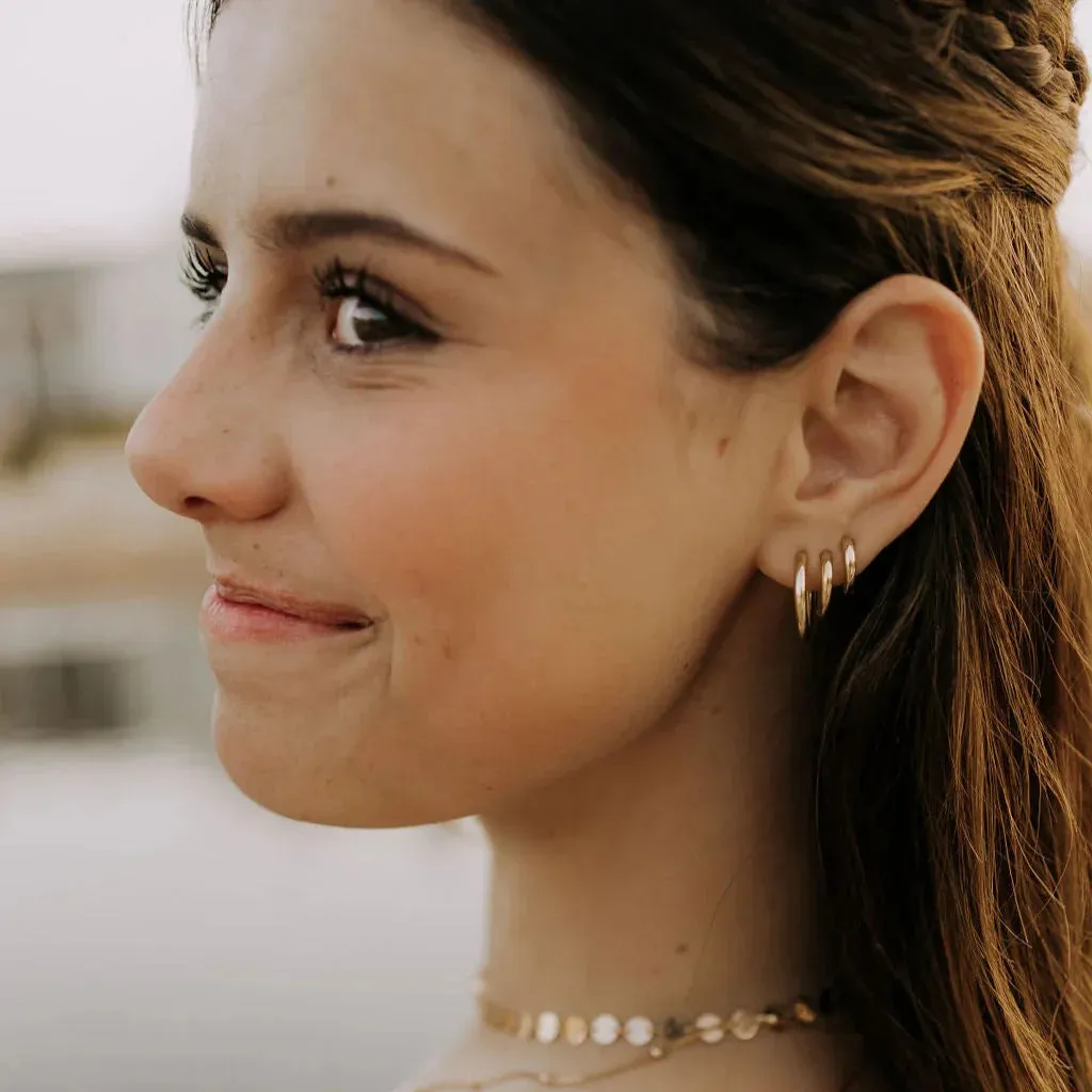 Olivia Essential Hoop Earrings sold by Pink Lily product image thumbnail 3