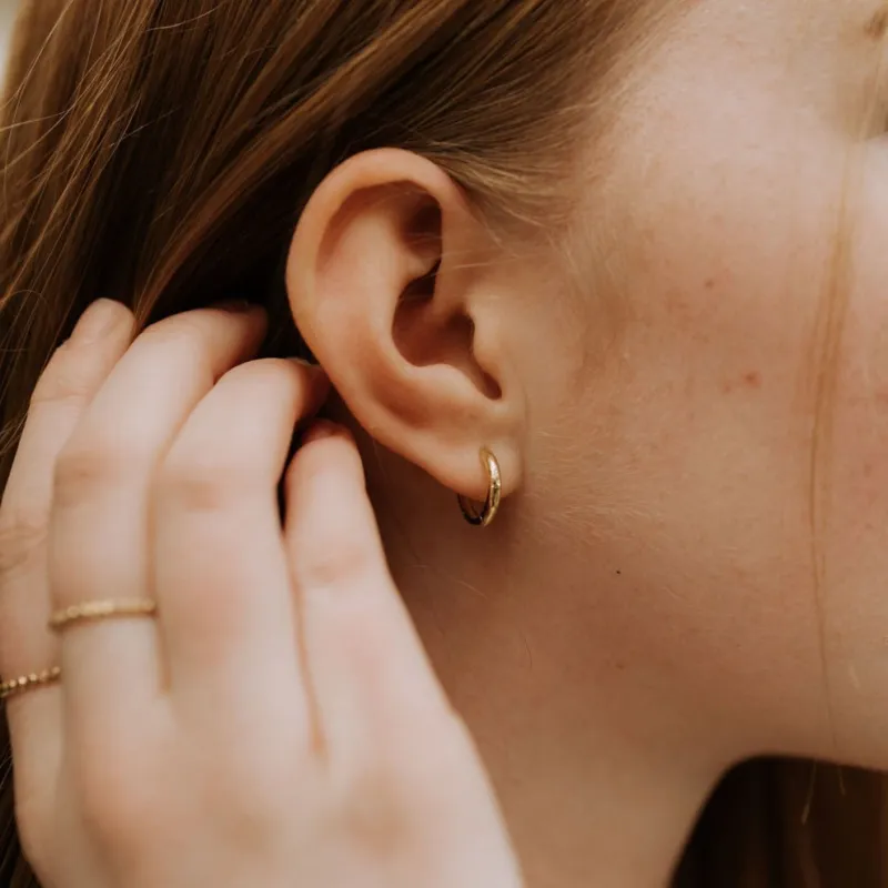 Olivia Essential Hoop Earrings made by Pink Lily