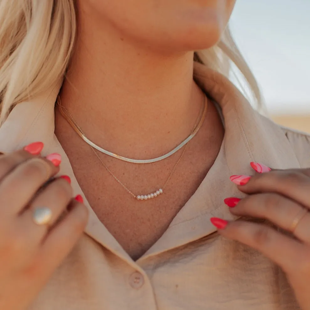 Oceanside Pearl Necklace sold by Pink Lily product image thumbnail 5