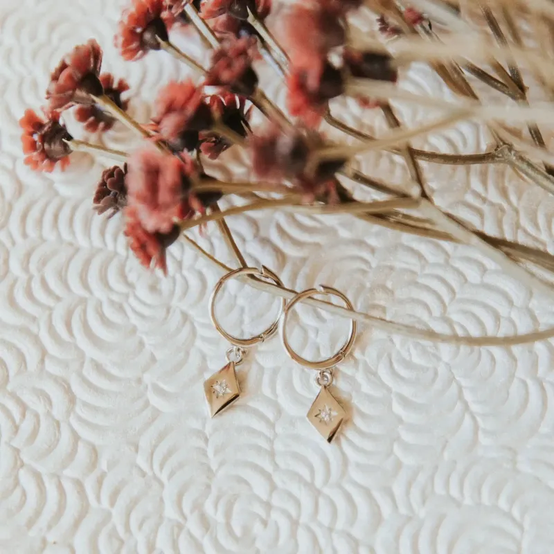 Nova Hoop Earrings sold by Pink Lily