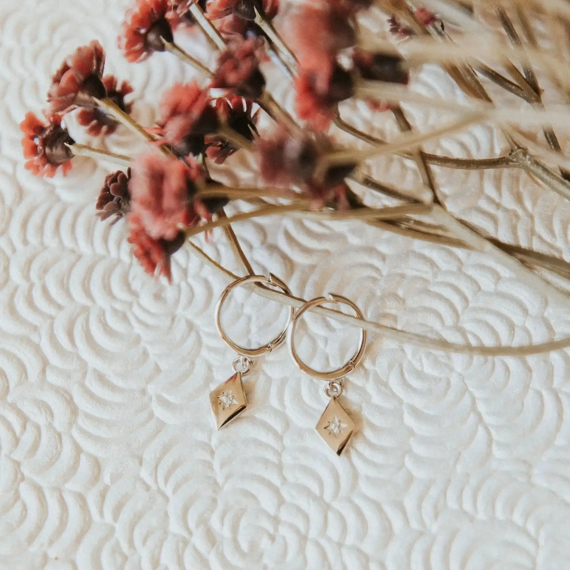 Nova Hoop Earrings sold by Pink Lily