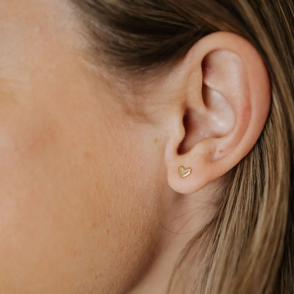 Mini Heart Stud Earrings sold by Pink Lily product image thumbnail 2