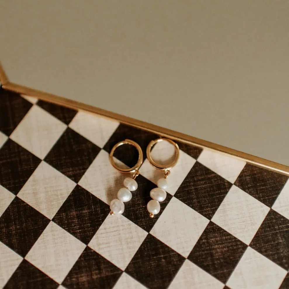 Catalina Pearl Earring Earrings sold by Pink Lily product image thumbnail 3